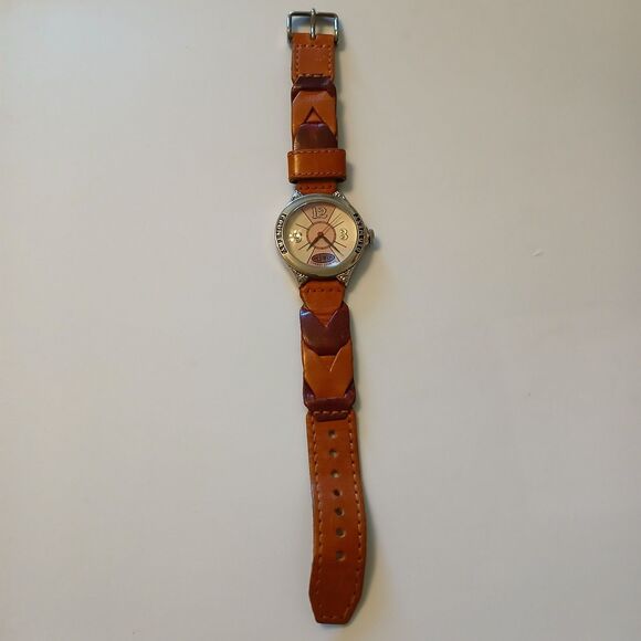 Vintage 90's Old West Cowboy Country by Dejuno Western Style Watch Japan Movt WR - Picture 1 of 16